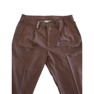 Chervo Sport Mens Golf Pants Insulated Black Pleated Straight Leg Size 36x29